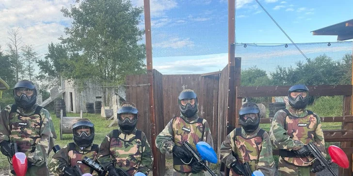 Trojhodinová adrenalínová paintball prestrelka a plnou výbavou pri Považskej Bystrici