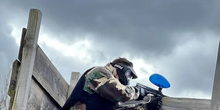 Trojhodinová adrenalínová paintball prestrelka a plnou výbavou pri Považskej Bystrici