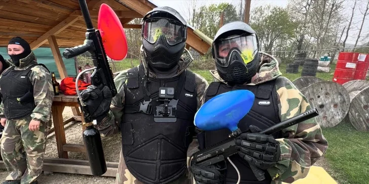 Trojhodinová adrenalínová paintball prestrelka a plnou výbavou pri Považskej Bystrici