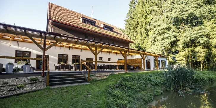 Pobyt na južných Čechách: polpenzia 120-minútový vstup do wellness