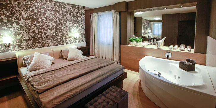 Romantika v Ml. Boleslavi pri Českém raji: raňajky, wellness aj izby so súkromnou vírivkou a saunou