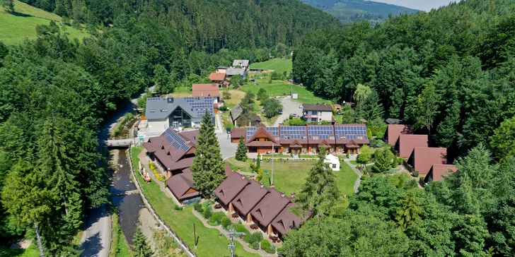 Sliezske Beskydy: pohodový rezort v prírode, wellness aj polpenzia