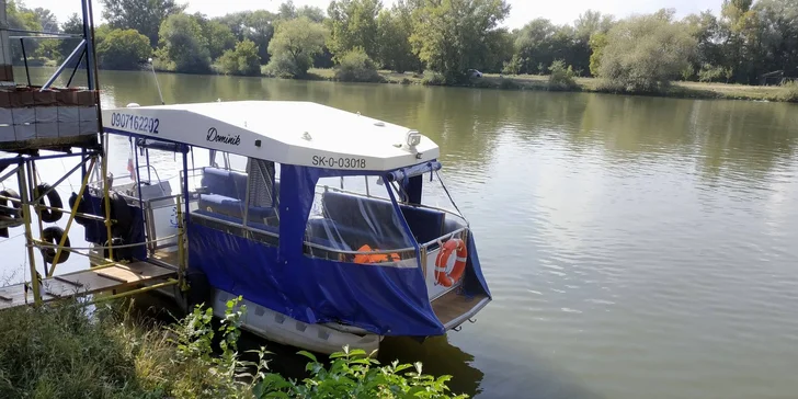 Okružná plavba po Váhu, romantika pre dvoch aj vyhliadková plavba pre 12 osôb