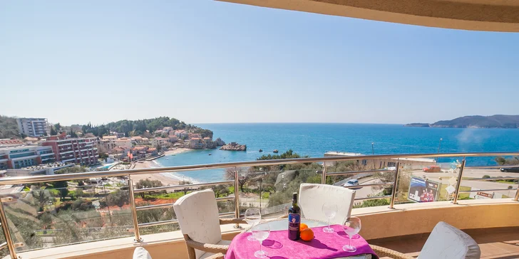 Čierna Hora - Sveti Stefan: plne vybavené apartmány až pre 6 osôb len kúsok od mora