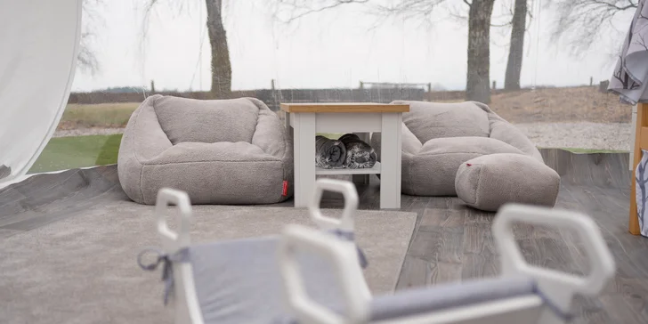 Parádny glamping V bublině: neobmedzený relax v saune a výhľad na hviezdy