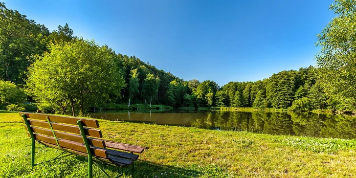 Pobyt s raňajkami a privátnym wellness v historickom mlyne pri rybníku v Železných horách