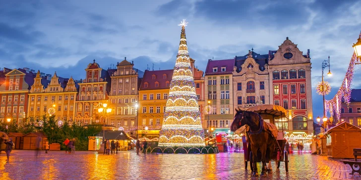 Adventný Krakov a Vroclav: punč, svetielka, rozprávková atmosféra aj štvorhviezdičkový wellness hotel