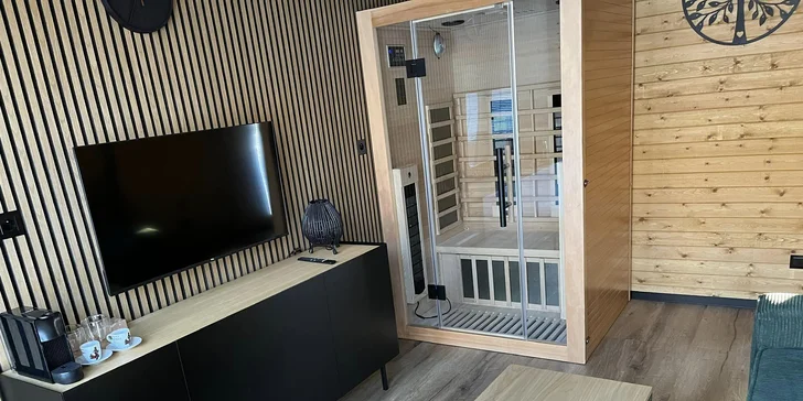 Wellness apartmán na hranici národného parku Brdy s vonkajšou vírivkou aj infrasaunou