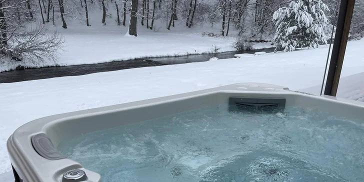 Wellness apartmán na hranici národného parku Brdy s vonkajšou vírivkou aj infrasaunou