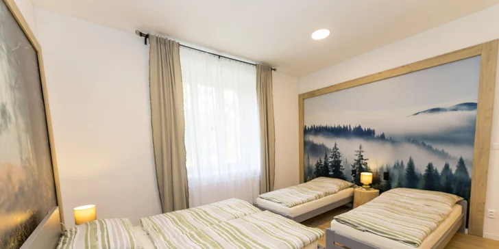 Izba alebo moderný apartmán v Jeseníkoch, s raňajkami alebo polpenziou aj vybavenou kuchynkou