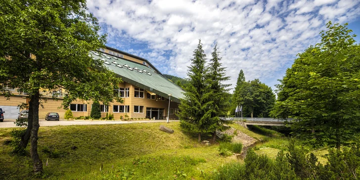 Pobyt v Krkonošiach: polpenzia s nápojmi pri večeri a neobmedzený wellness