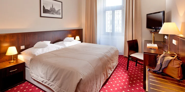Relaxačný pobyt v Clarion Grandhoteli Zlatý Lev**** v srdci Liberca: raňajky alebo polpenzia aj wellness