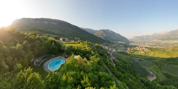 Údolie Adige: hotel s vlastnou vinicou, neobmedzený wellness, polpenzia a karta výhod