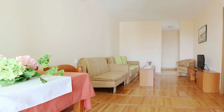 Istria a záliv Duga Uvala: apartmány 250 m od pláže, v dosahu NP Brijuni aj historickej Puly
