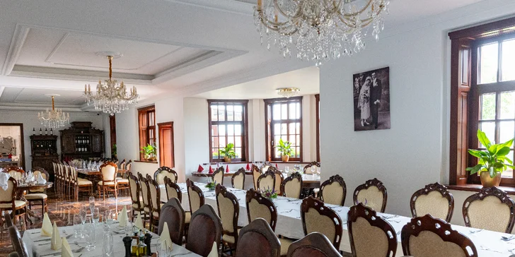 Historická kúria na skok od Slnečných jazier s možnosťou polpenzie a privátneho wellness