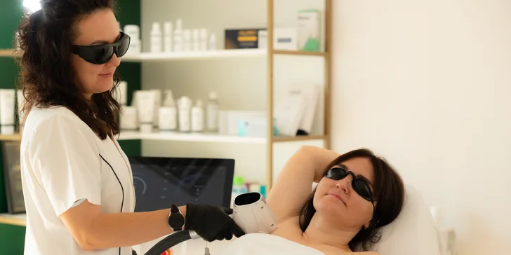 Laserová epilácia rôznych partií: nohy, ruky, bikini, podpazušie, brucho či horná pera