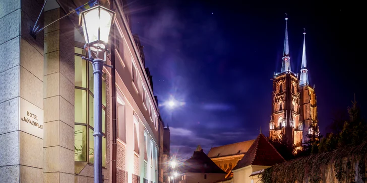4* hotel s raňajkami a možnosťou sauny v historickom centre Wrocławi