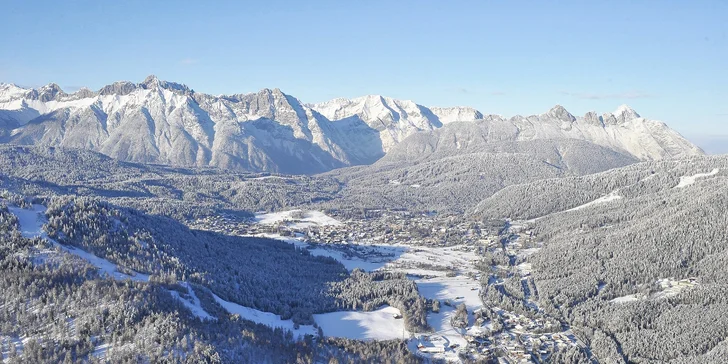 Boutique hotel v Seefelde: strešný wellness a raňajky, v zime zjazdovky aj bežky