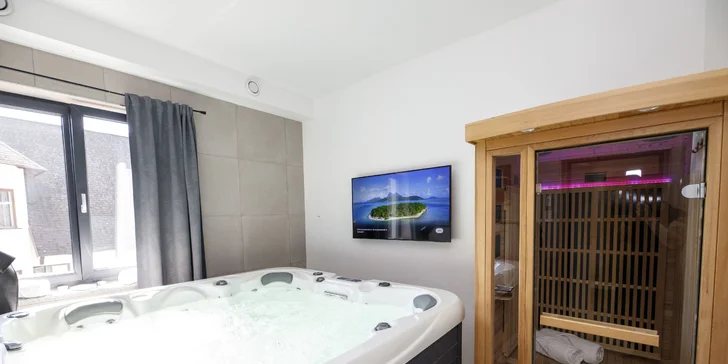 Relax v Krkonošiach: izba alebo apartmán s privátnou vírivkou, saunou a raňajkami