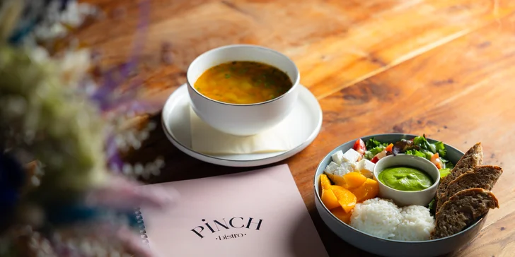 Denné menu podľa aktuálnej ponuky pre 1 osobu v Pinch bistro