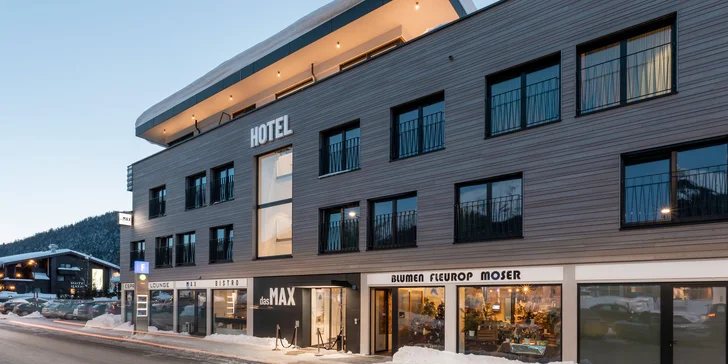 Boutique hotel v Seefelde: strešný wellness a raňajky, v zime zjazdovky aj bežky