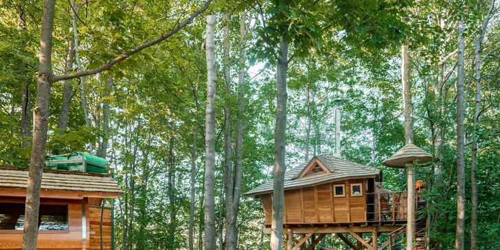 Treehouse v obci Dolní Morava: privátna vírivka, fínska sauna aj gril až pre 4 os.