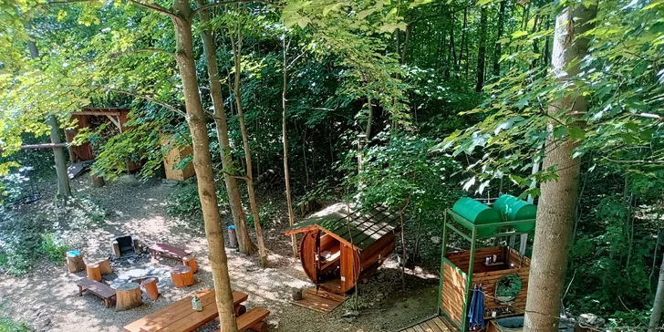 Treehouse v obci Dolní Morava: privátna vírivka, fínska sauna aj gril až pre 4 os.