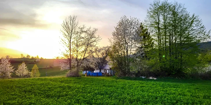 Čarovná chalupa na Hriňovských lazoch s polpenziou