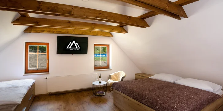 Malebné Valašsko: moderné apartmány vo Veľkých Karloviciach až pre 12 osôb