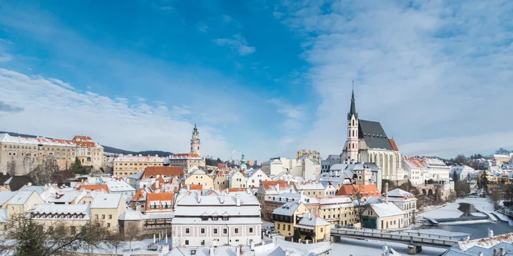 Pobyt v srdci Českého Krumlova s raňajkami a vínom: izba alebo apartmán až pre 5 osôb