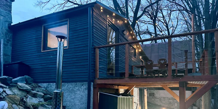 Pobyt vo vybavenej wellness chate s fínskou saunou