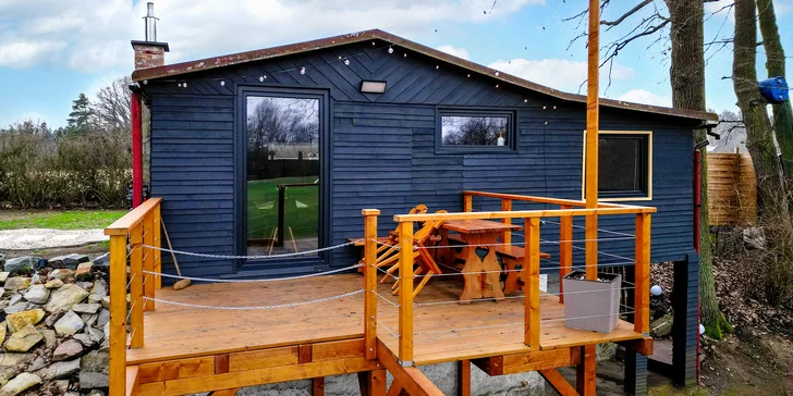 Pobyt vo vybavenej wellness chate s fínskou saunou