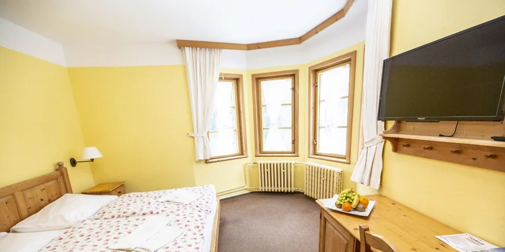 Relax v Špindlerovom Mlyne pre pár aj rodinu: raňajky alebo polpenzia, wellness aj masáž