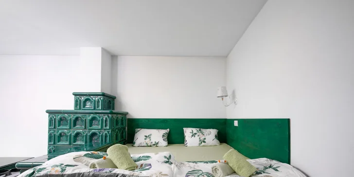 Spanie na peci a relax v saune aj kúpacom sude: luxusné apartmány uprostred lesov v Jeseníkoch