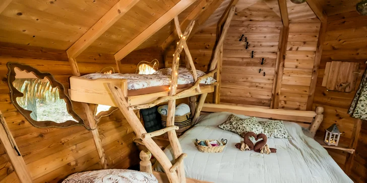Treehouse na okraji Brna: ubytovanie v súlade s prírodou aj úniková šifrovacia hra pre zábavu