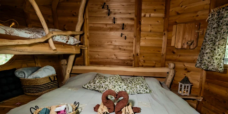 Treehouse na okraji Brna: ubytovanie v súlade s prírodou aj úniková šifrovacia hra pre zábavu