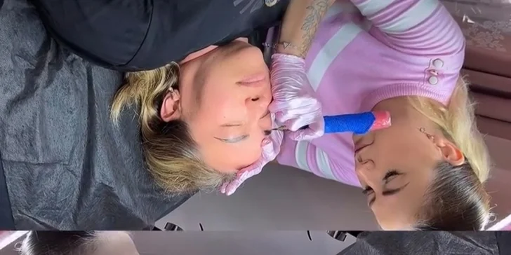 Tetovanie do 10 cm alebo permanentný make-up obočia, očných liniek či pier