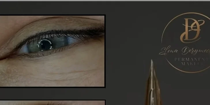 Tetovanie do 10 cm alebo permanentný make-up obočia, očných liniek či pier