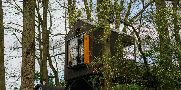Kúzelný pobyt v treehouse až pre 4 osoby aj vonkajšia sudová sauna