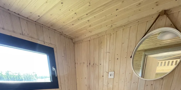 Krásny a plne vybavený tiny house na brehu Labe až pre 4 osoby