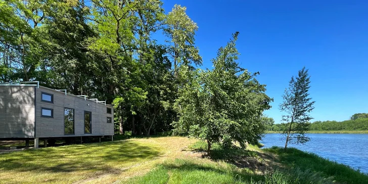 Krásny a plne vybavený tiny house na brehu Labe až pre 4 osoby