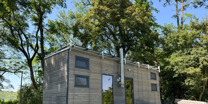 Krásny a plne vybavený tiny house na brehu Labe až pre 4 osoby