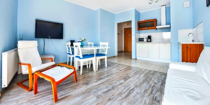 Pohodová dovolenka v Poľsku: moderné apartmány s balkónom blízko piesočnatej pláže