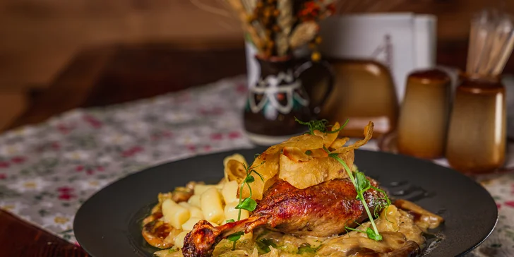 Kačacie hody v reštaurácii Stodola Smokovec: pečeň, pirohy, stehno aj 2-chodové alebo 3-chodové menu
