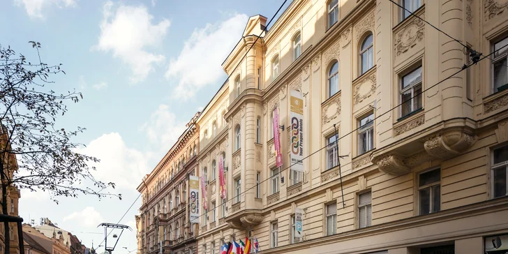Ubytovanie v hoteli s raňajkami v centre Prahy: 6 min od Národnej triedy, 10 min od Václavského námestia