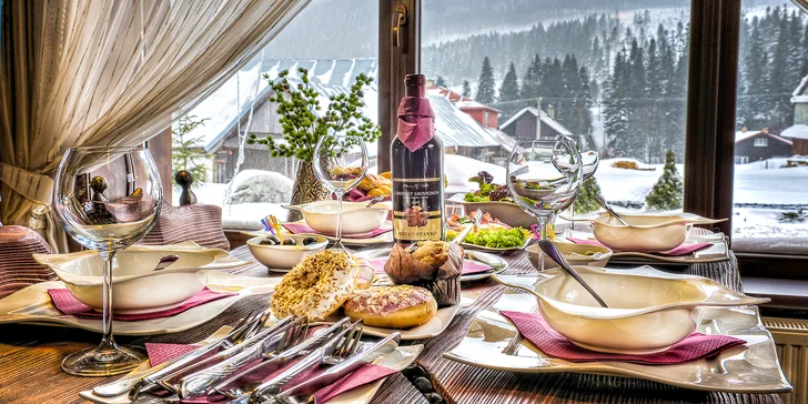 Rodinná dovolenka v Belianskych Tatrách: bohatá polpenzia aj privátna polhodinka vo vírivke či fínskej saune