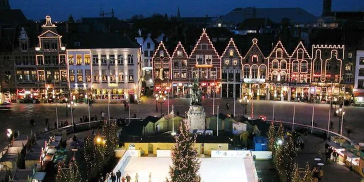 Belgicko: Vianočné trhy v Bruseli a Bruggách - letecky