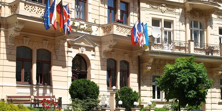 4* pobyt v Karlových Varoch: raňajky alebo polpenzia, bazén a sauna aj procedúry