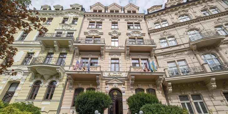 4* pobyt v Karlových Varoch: raňajky alebo polpenzia, bazén a sauna aj procedúry
