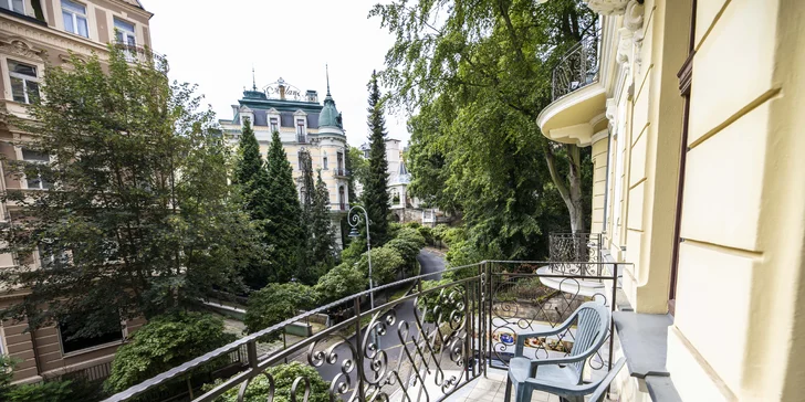 4* pobyt v Karlových Varoch: raňajky alebo polpenzia, bazén a sauna aj procedúry
